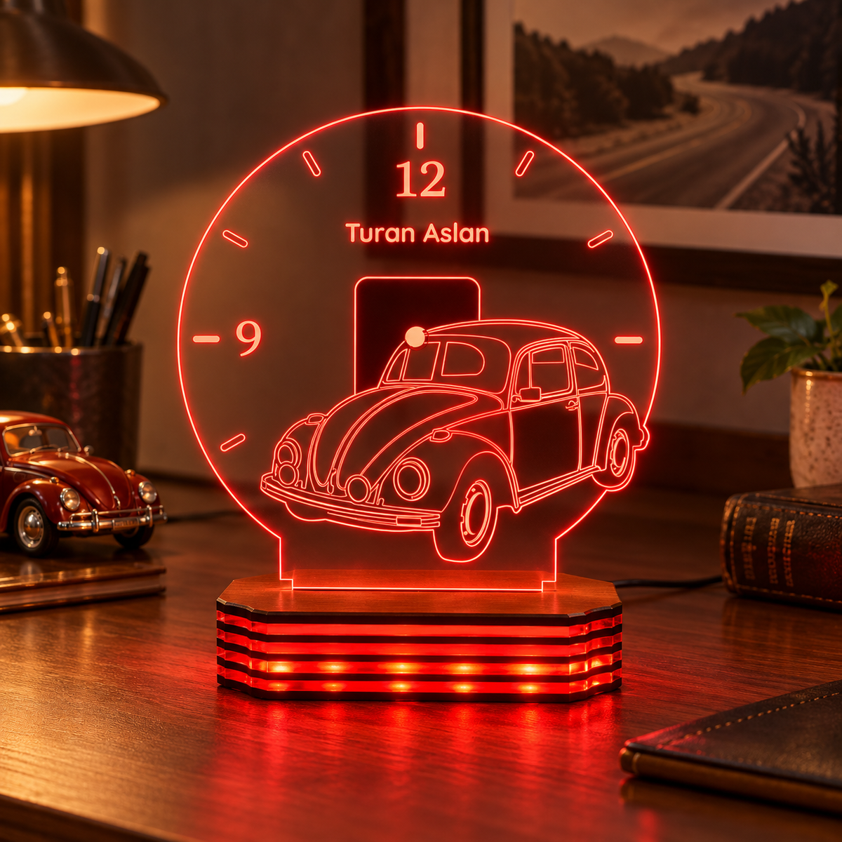İsme Özel Klasik Otomobil LED Gece Lambası