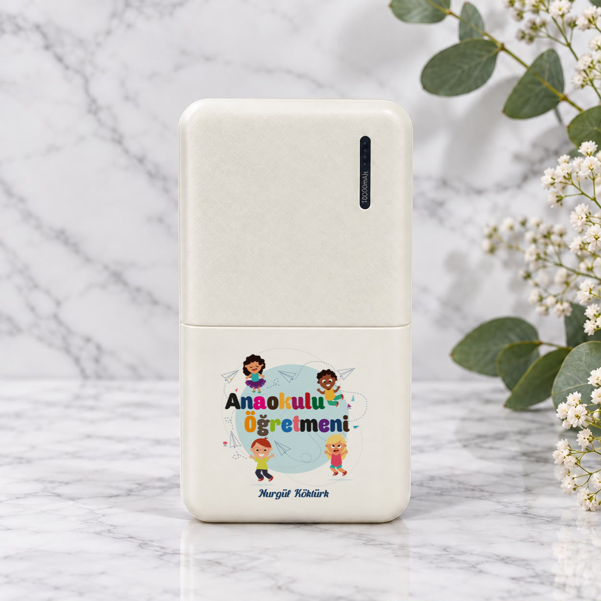 Anaokulu Öğretmeni isme özel Powerbank birinci görünüm