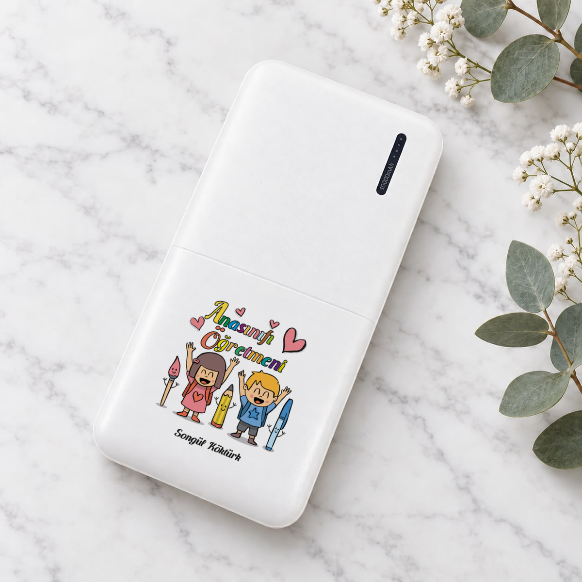 Anasınıfı Öğretmeni isme özel Powerbank ikinci görünüm