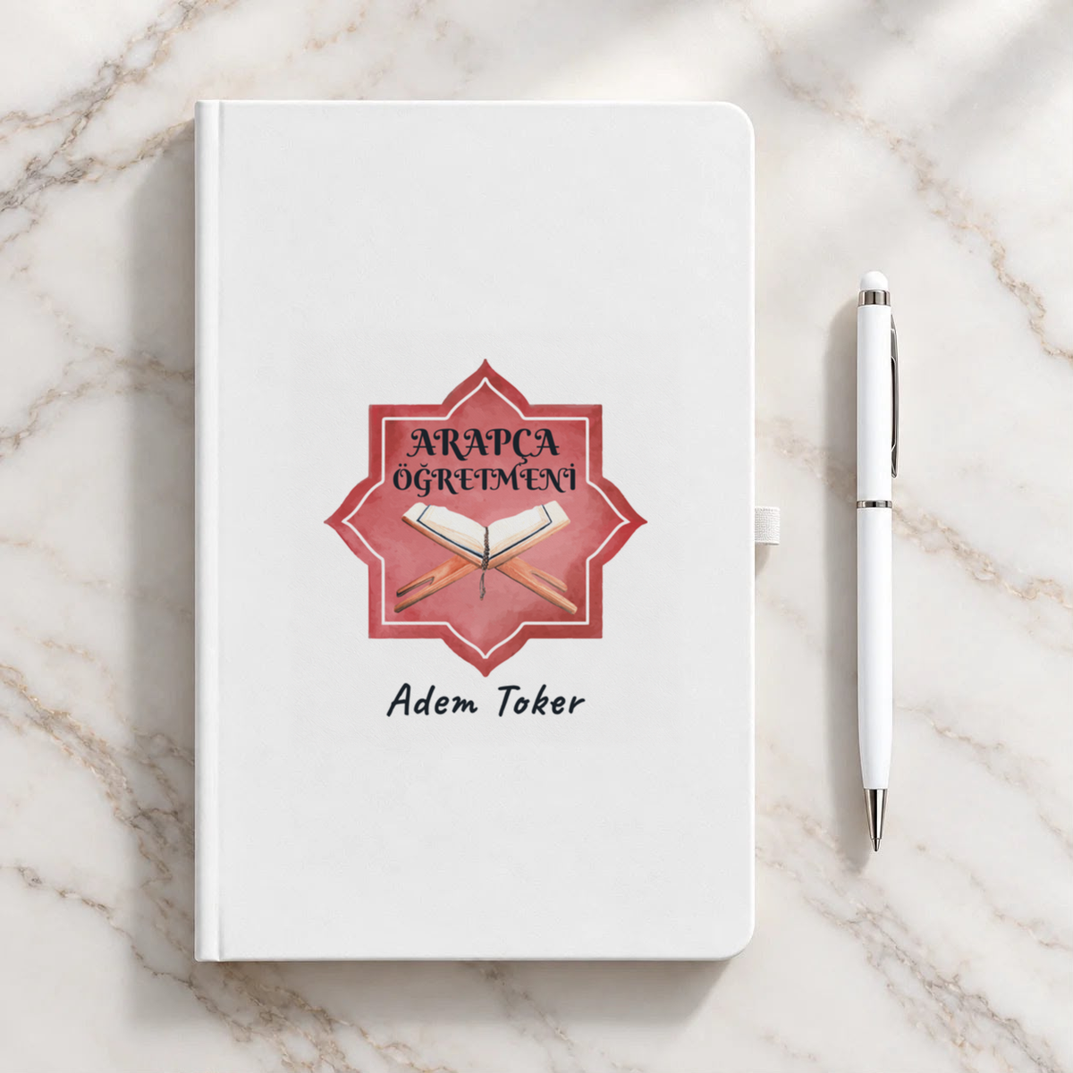 Arapça Öğretmeni isme özel Defter Kalem Seti ikinci görünüm