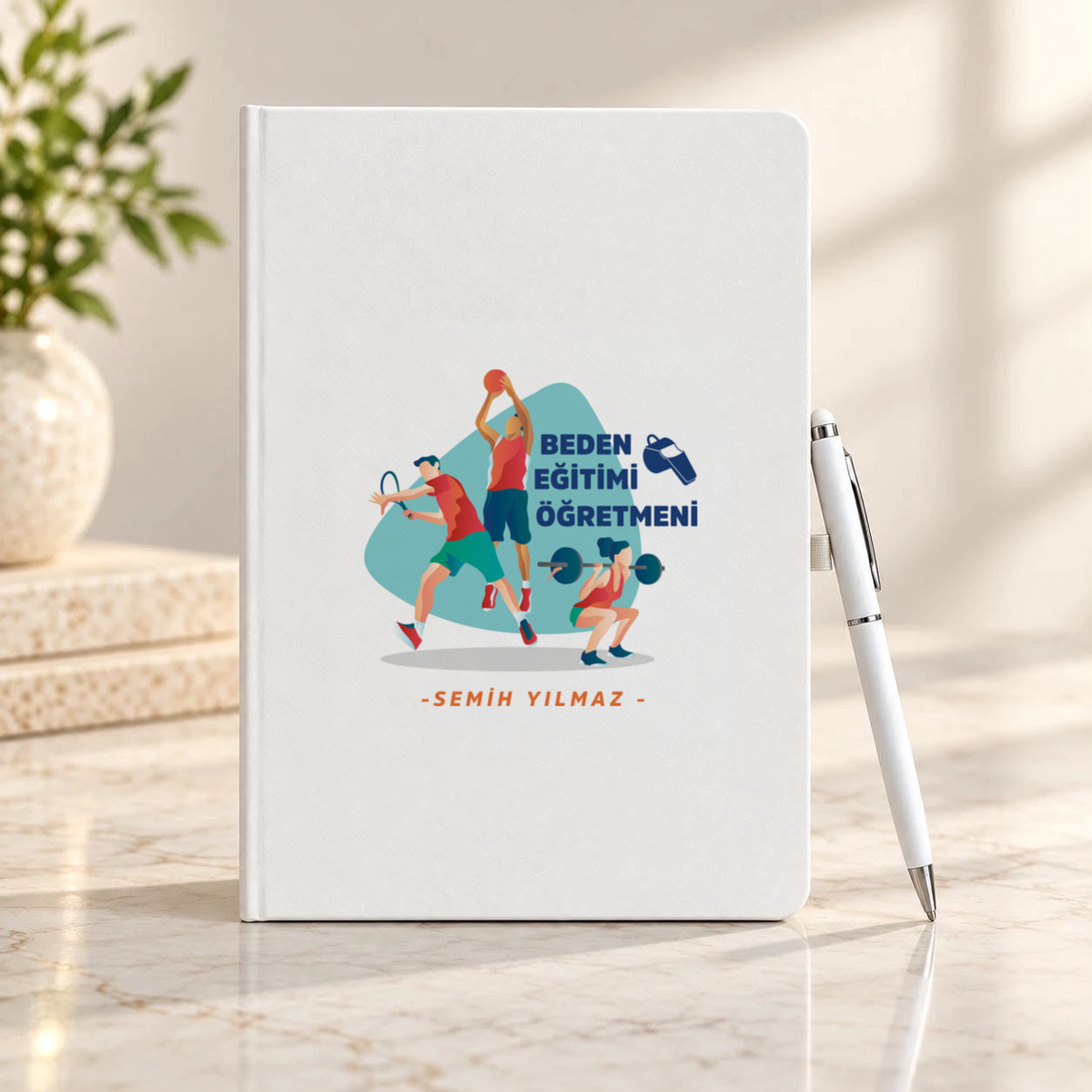 Beden Eğitimi Öğretmeni isme özel Defter Kalem Seti birinci görünüm
