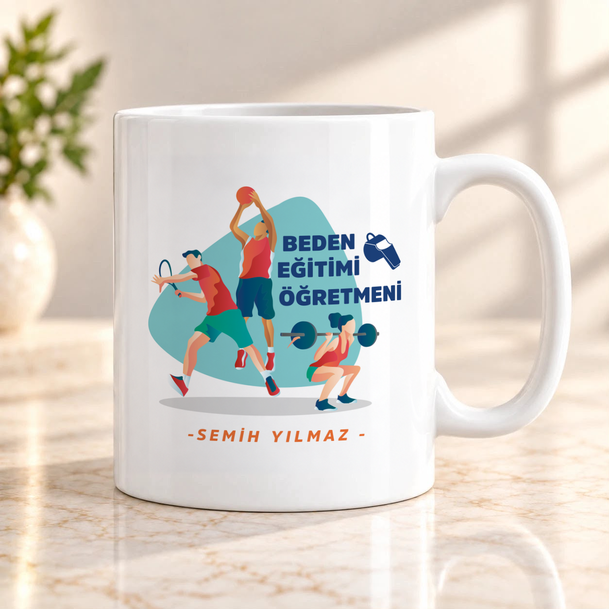 Beden Eğitimi Öğretmeni isme özel Kupa Bardak birinci görünüm
