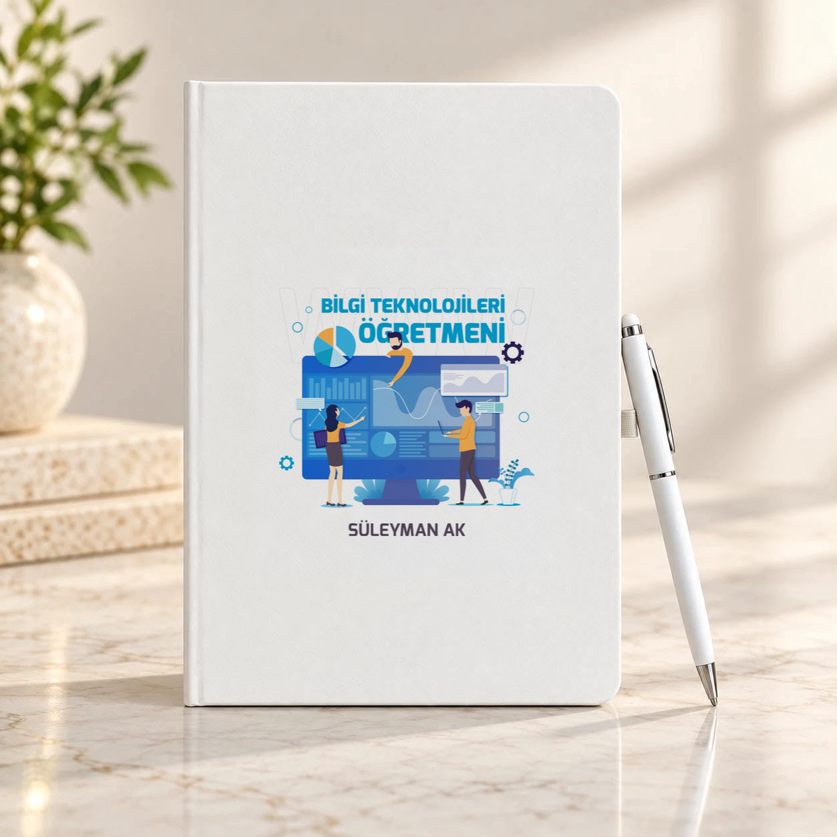 Bilgi Teknolojileri Öğretmeni isme özel Defter Kalem Seti birinci görünüm