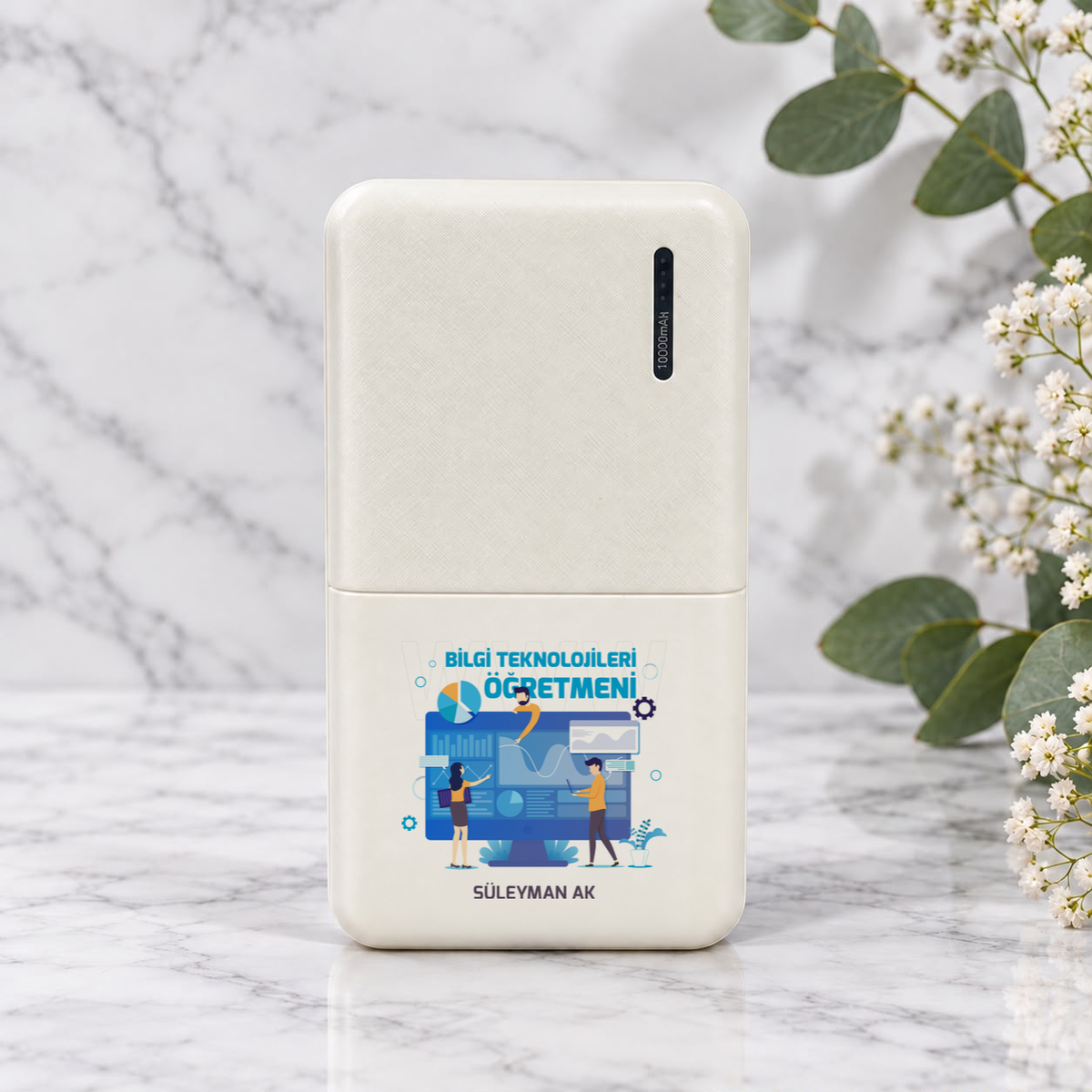 Bilgi Teknolojileri Öğretmeni isme özel Powerbank birinci görünüm