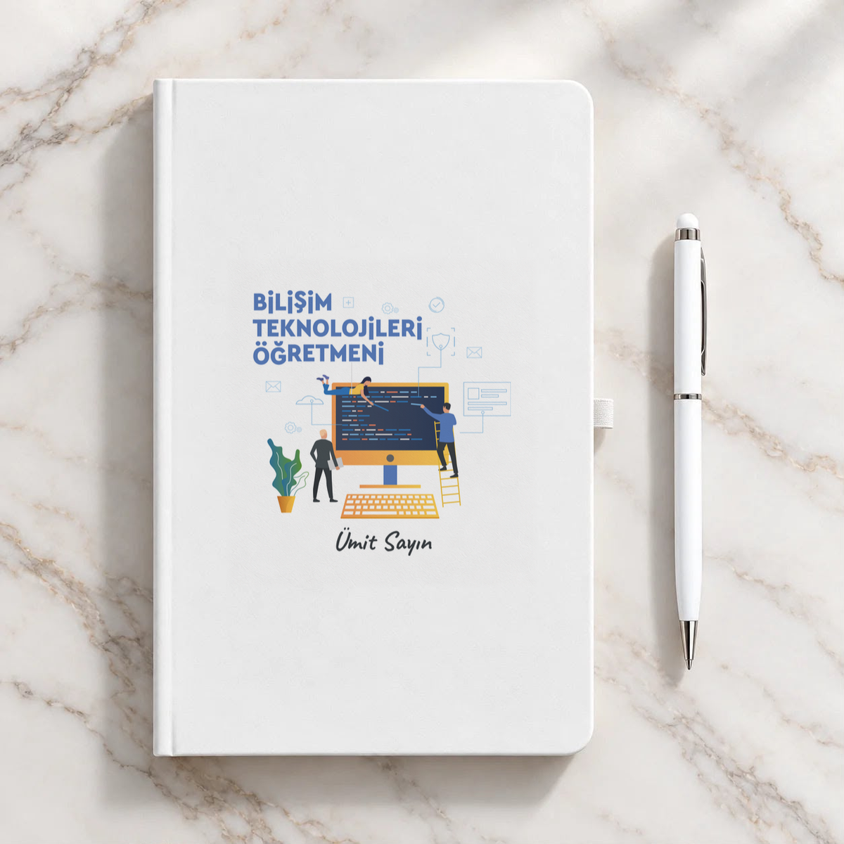 Bilişim Teknolojileri Öğretmeni isme özel Defter Kalem Seti ikinci görünüm