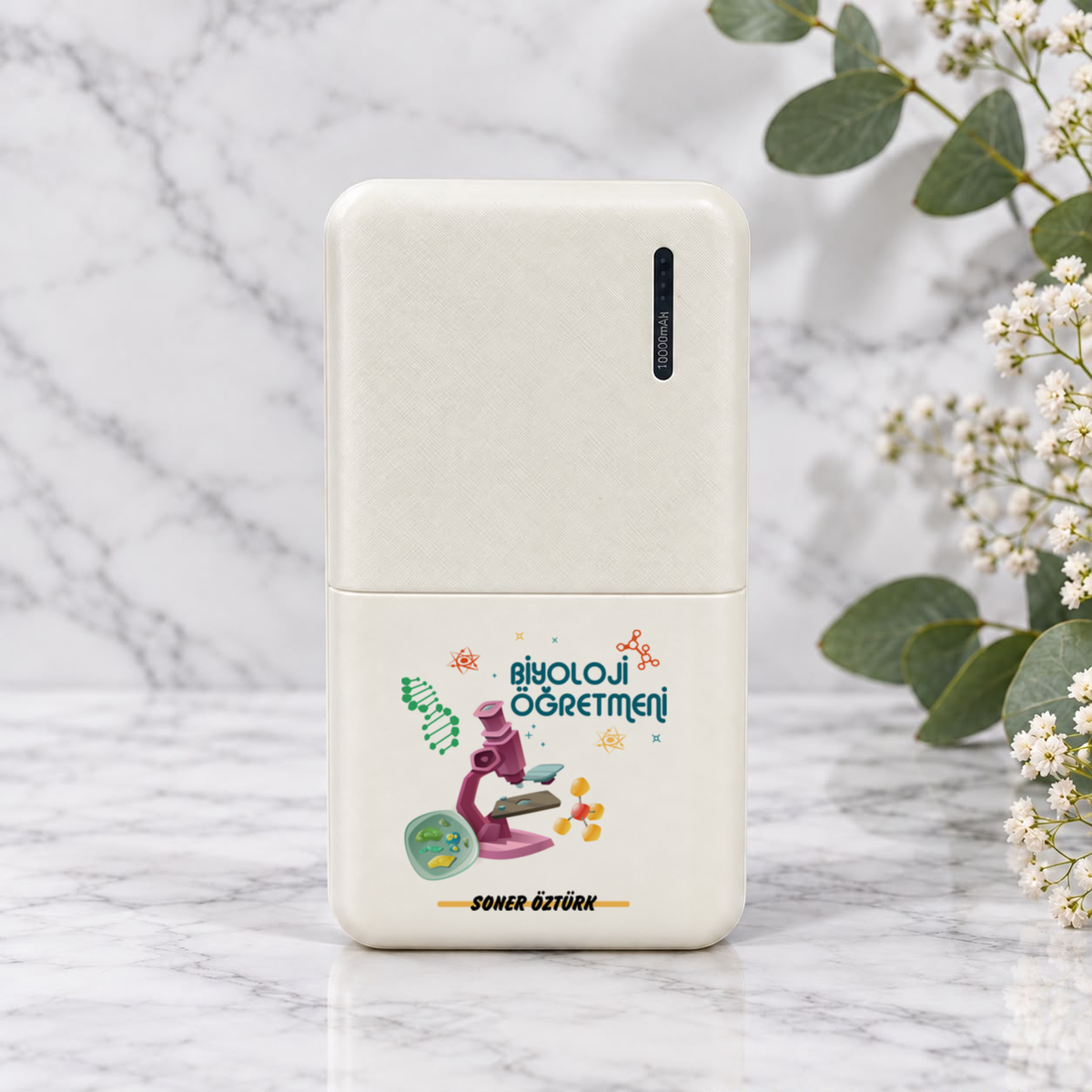 Biyoloji Öğretmeni isme özel Powerbank birinci görünüm