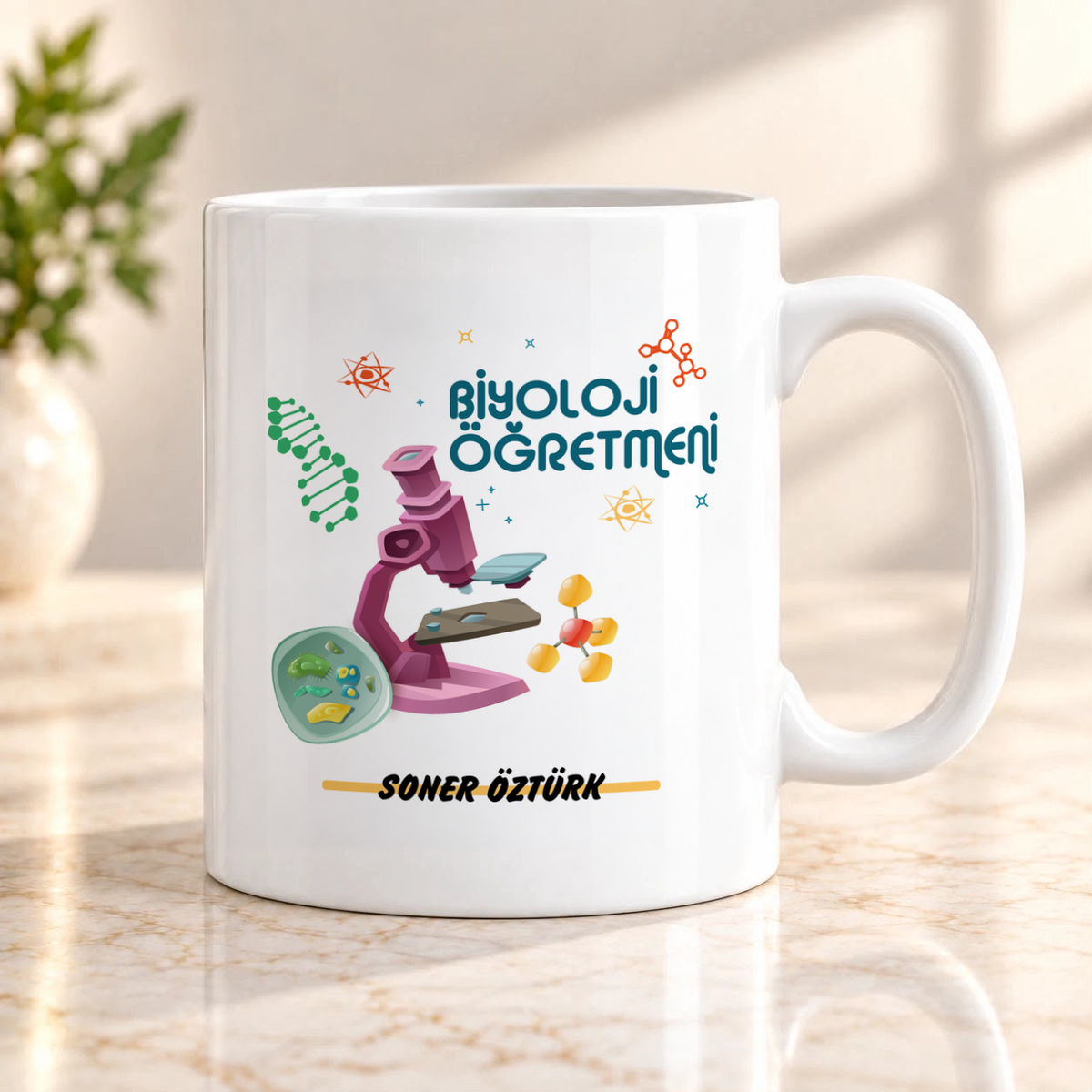 Biyoloji Öğretmeni isme özel Kupa Bardak birinci görünüm