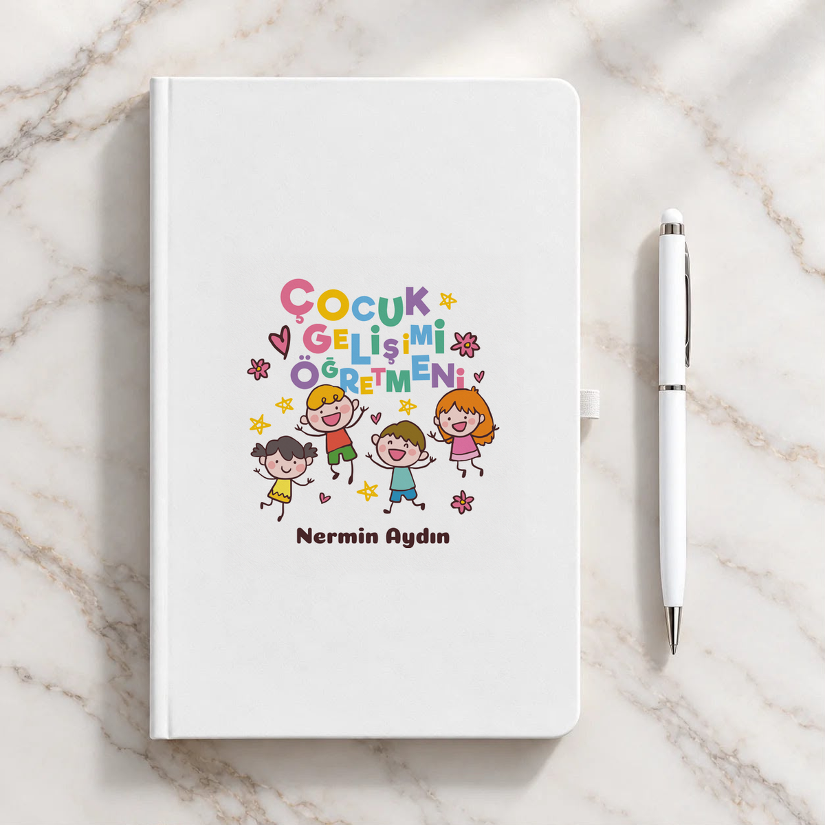 Çocuk Gelişimi Öğretmeni isme özel Defter Kalem Seti ikinci görünüm