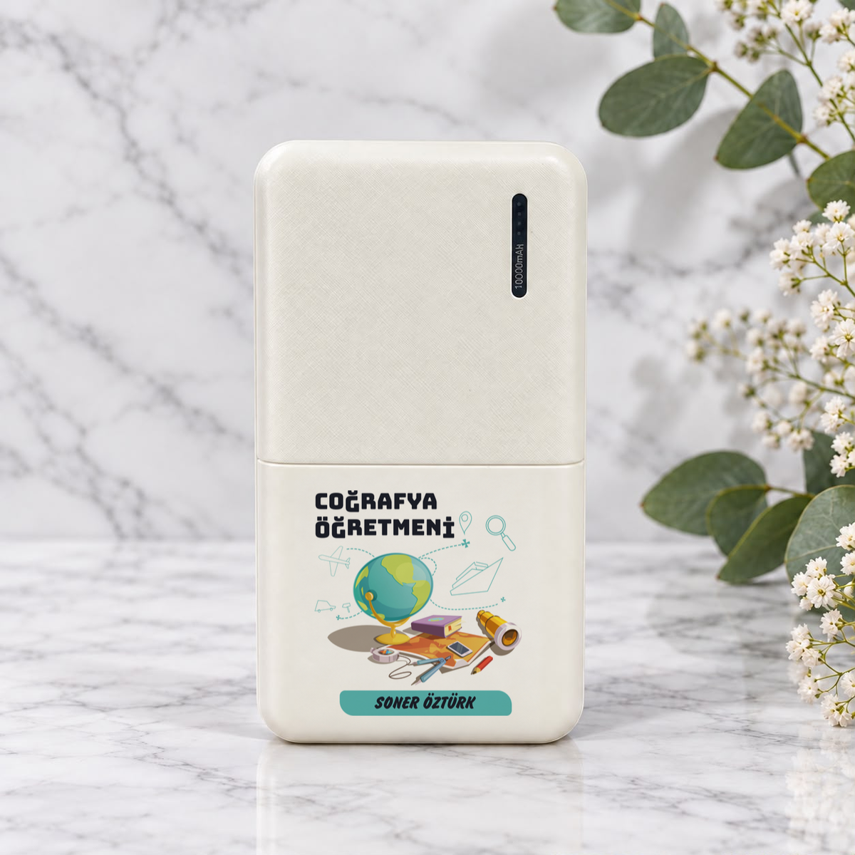 Coğrafya Öğretmeni isme özel Powerbank birinci görünüm