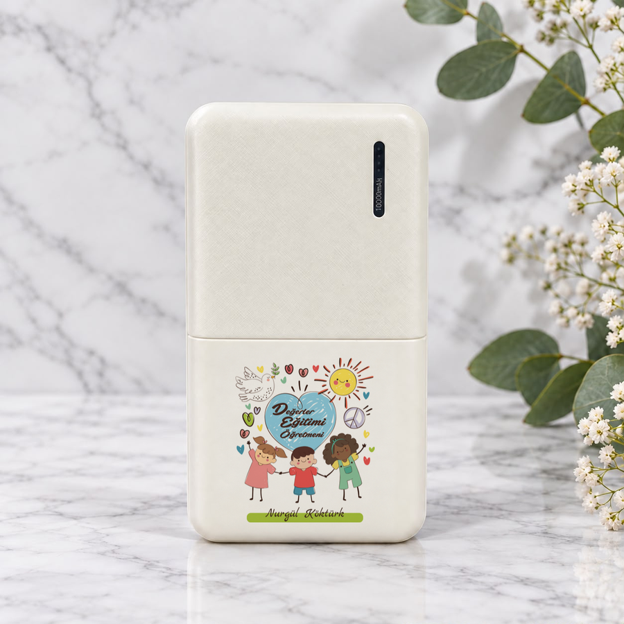 Değerler Eğitimi Öğretmenine İsme Özel Powerbank
