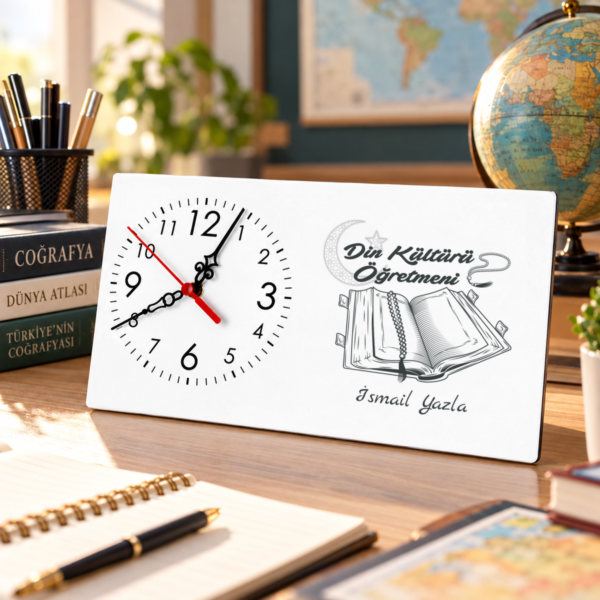 Din Kültürü Öğretmeni isme özel Masa Saati ikinci görünüm