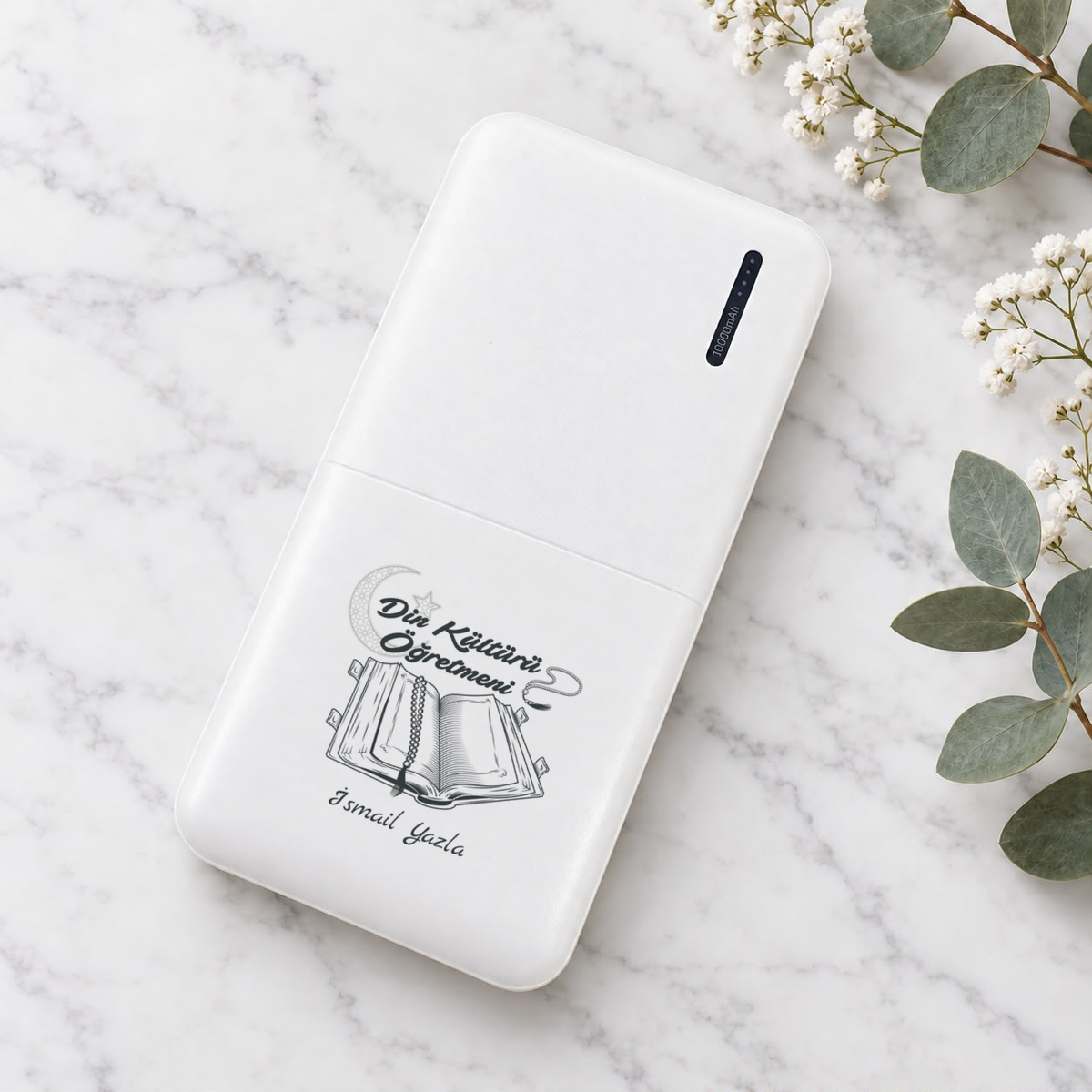Din Kültürü Öğretmeni isme özel Powerbank ikinci görünüm