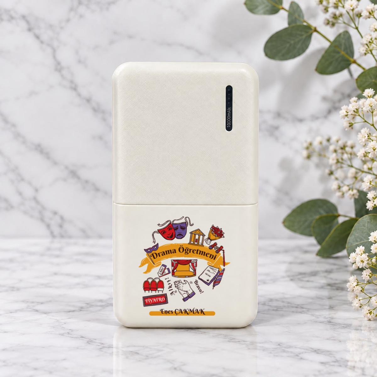 Drama Öğretmeni isme özel Powerbank birinci görünüm