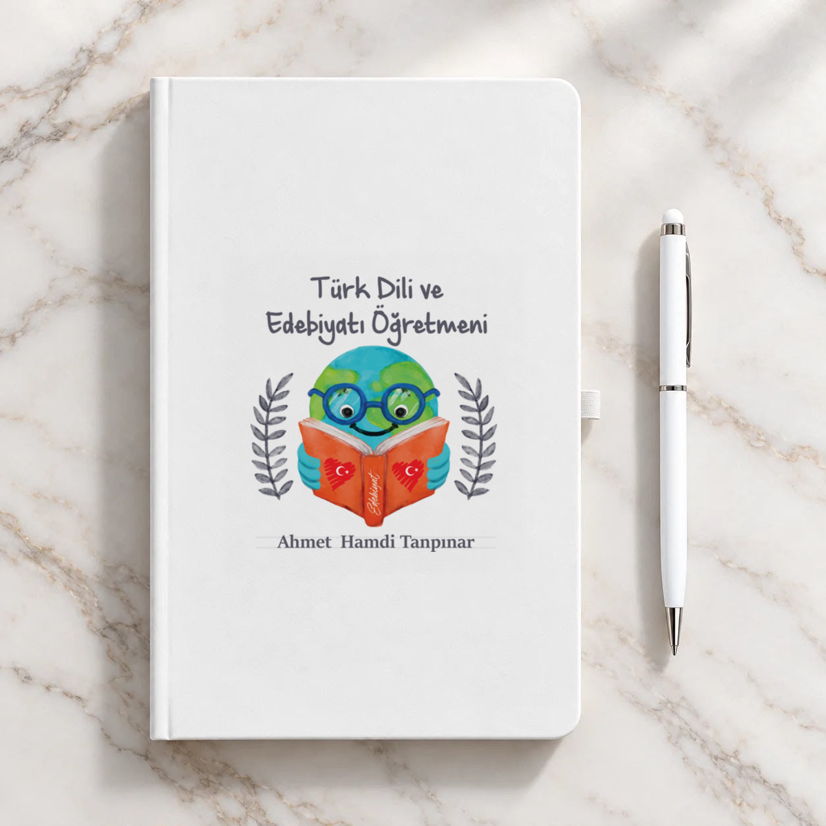Edebiyat Öğretmeni isme özel Defter Kalem Seti ikinci görünüm