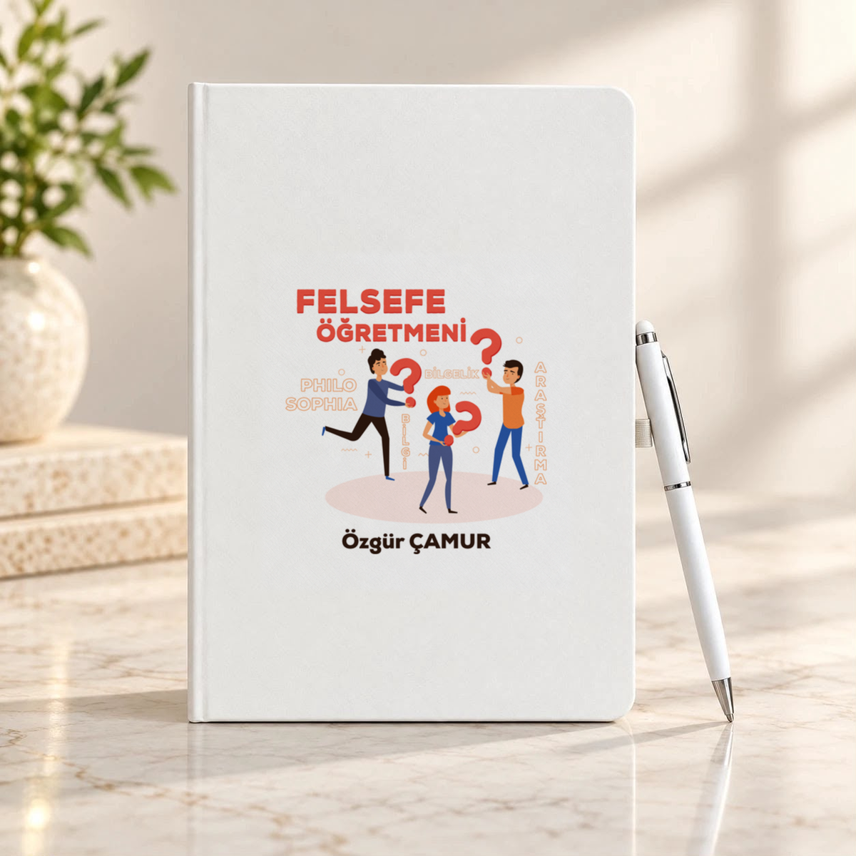 Felsefe Öğretmeni isme özel Defter Kalem Seti birinci görünüm