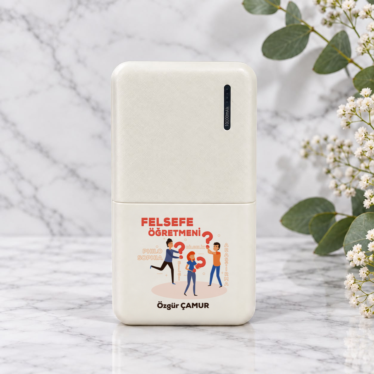 Felsefe Öğretmeni isme özel Powerbank birinci görünüm
