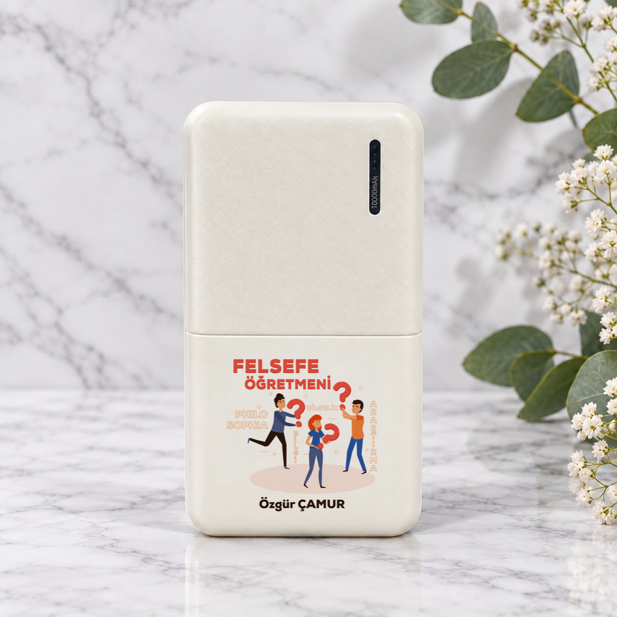 Felsefe Öğretmenine İsme Özel Powerbank