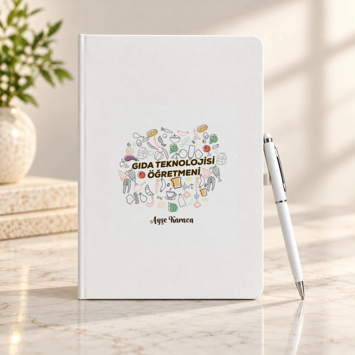 Gıda Teknolojisi Öğretmeni isme özel Defter Kalem Seti birinci görünüm