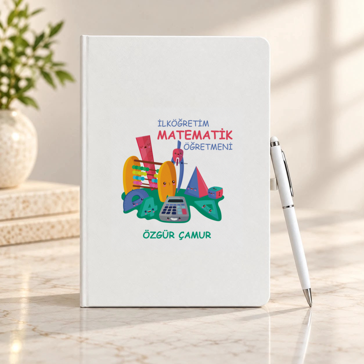 İlköğretim Matematik Öğretmeni isme özel Defter Kalem Seti birinci görünüm