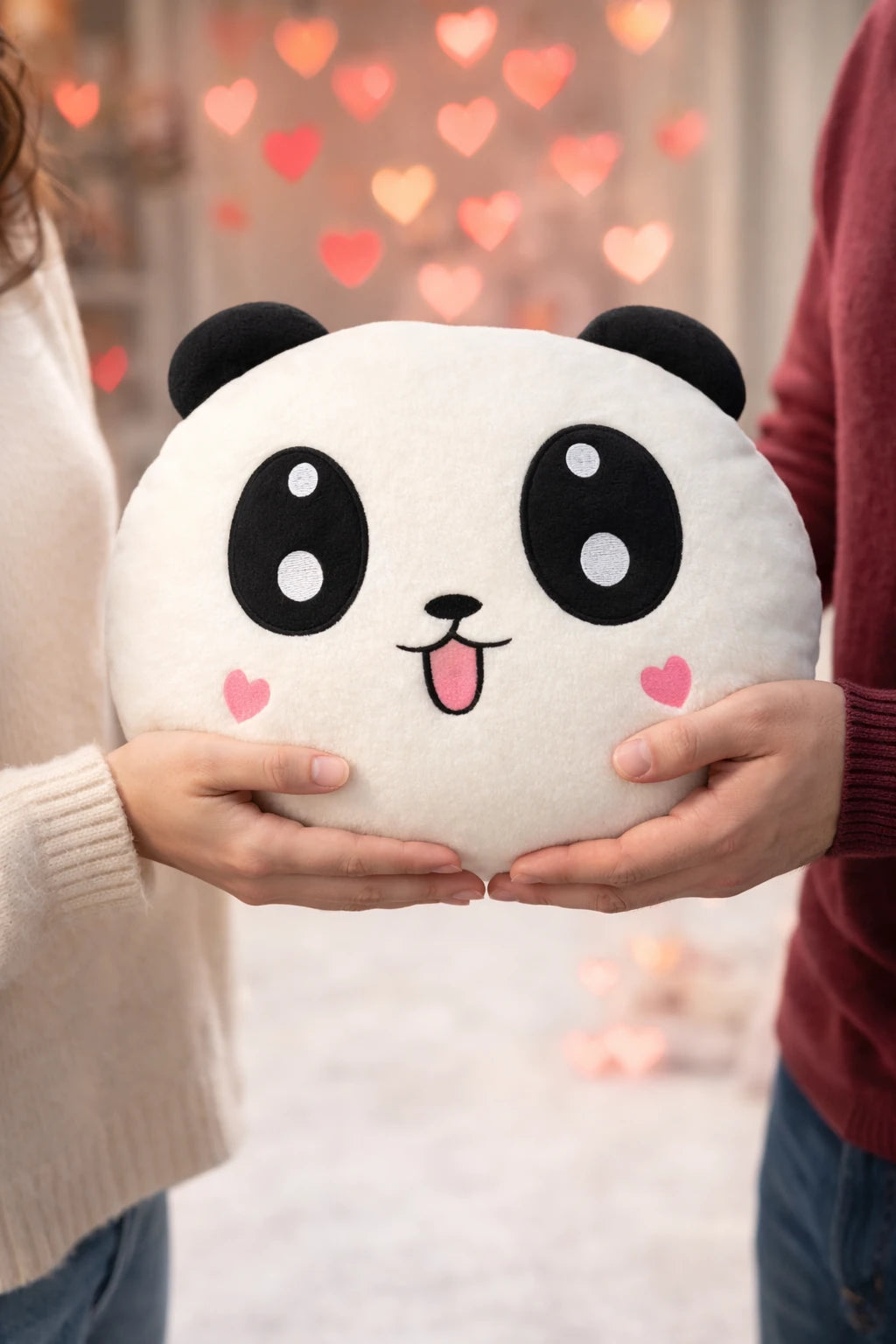 Panda Tasarımlı Peluş Yastık