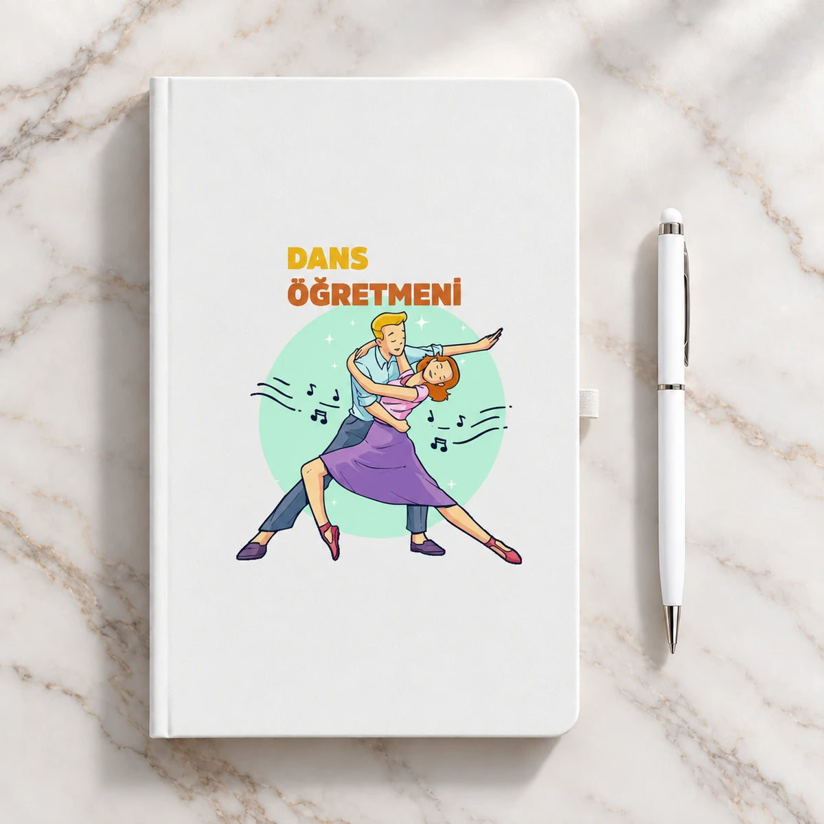 Dans Öğretmeni Öğretmenler Günü Hediyesi İsim Baskılı Defter Kalem Seti