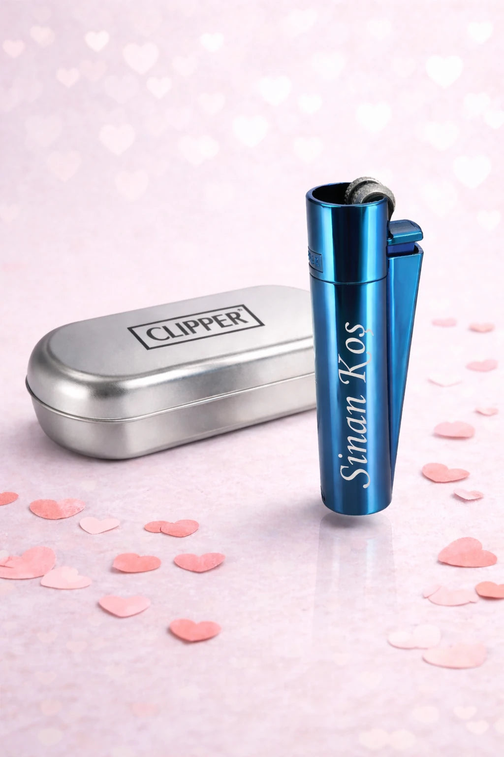 İsme Özel Metal Clipper Çakmak