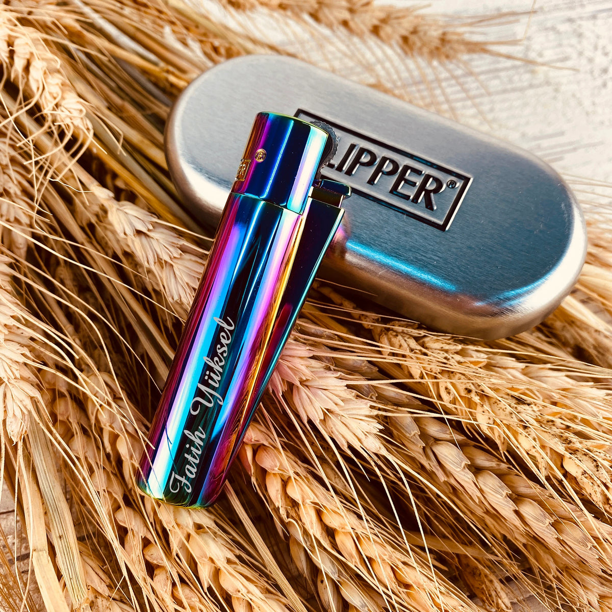 İsme Özel Metal Clipper Çakmak