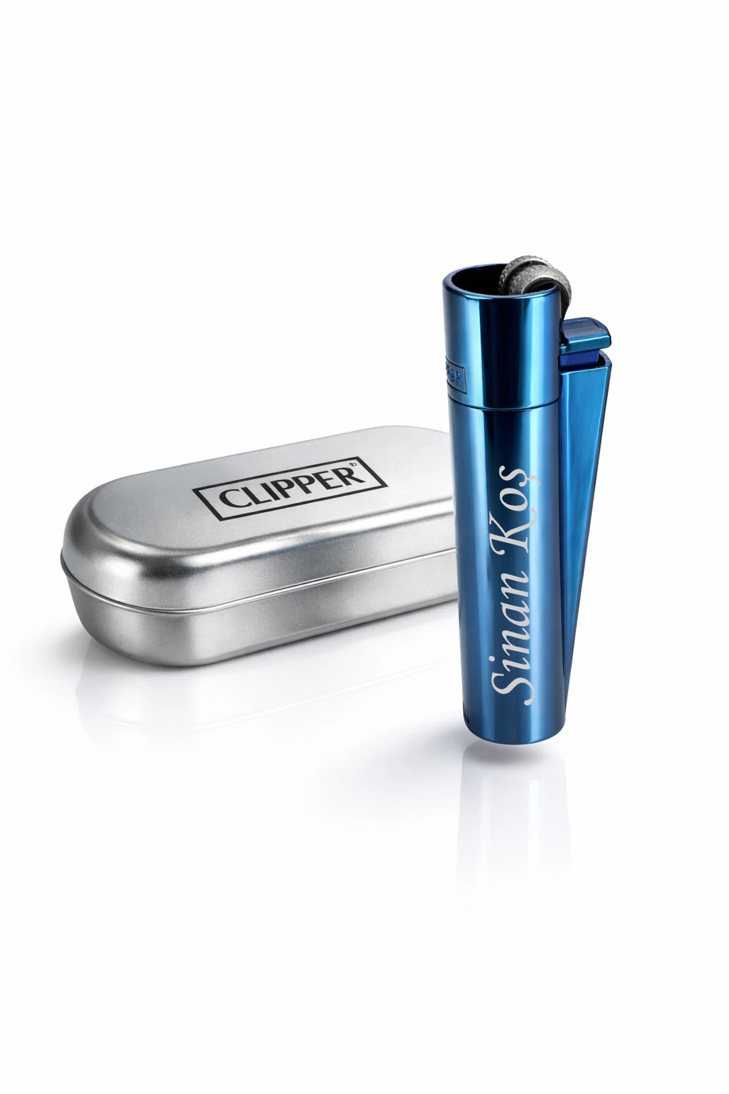 İsme Özel Metal Clipper Çakmak