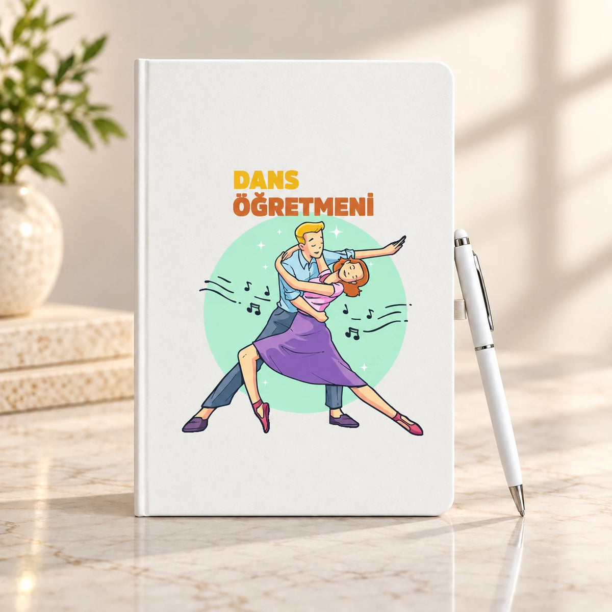 Dans Öğretmeni Öğretmenler Günü Hediyesi İsim Baskılı Defter Kalem Seti