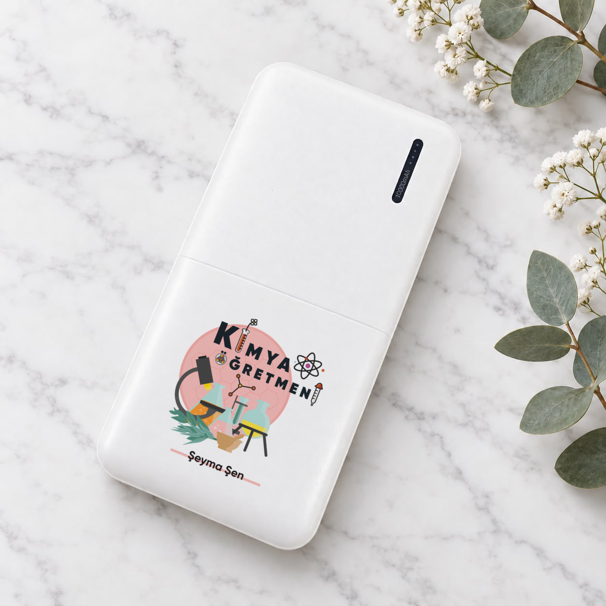 Kimya Öğretmeni isme özel Powerbank ikinci görünüm