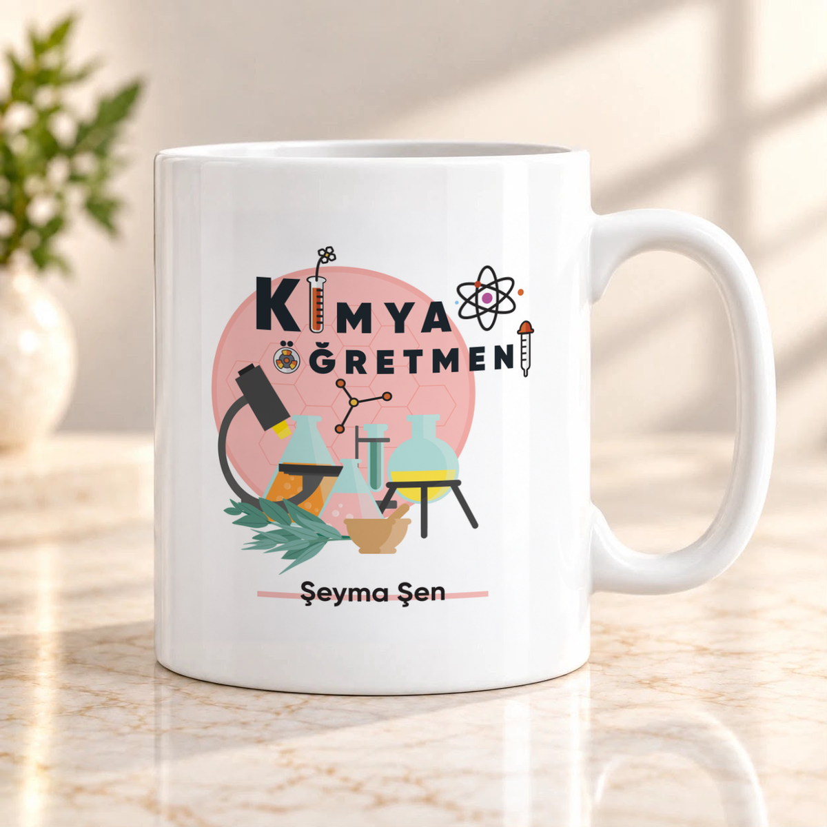 Kimya Öğretmeni isme özel Kupa Bardak birinci görünüm