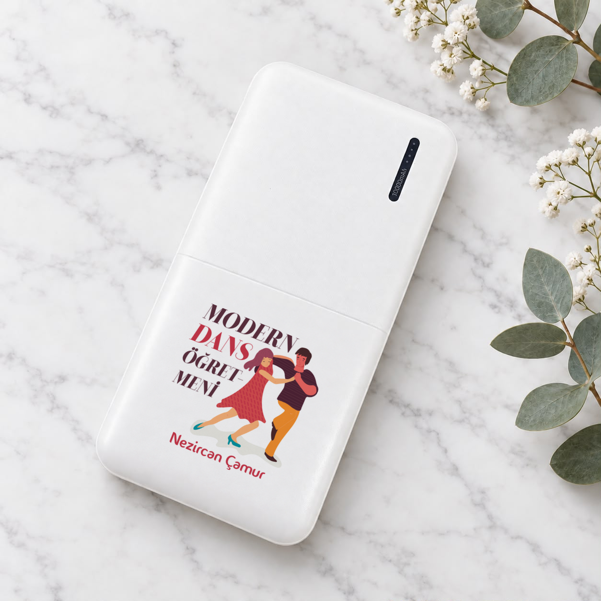 Modern Dans Öğretmeni isme özel Powerbank ikinci görünüm