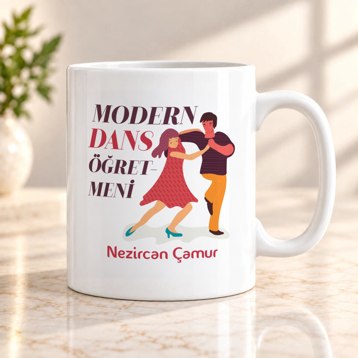 Modern Dans Öğretmeni isme özel Kupa Bardak birinci görünüm