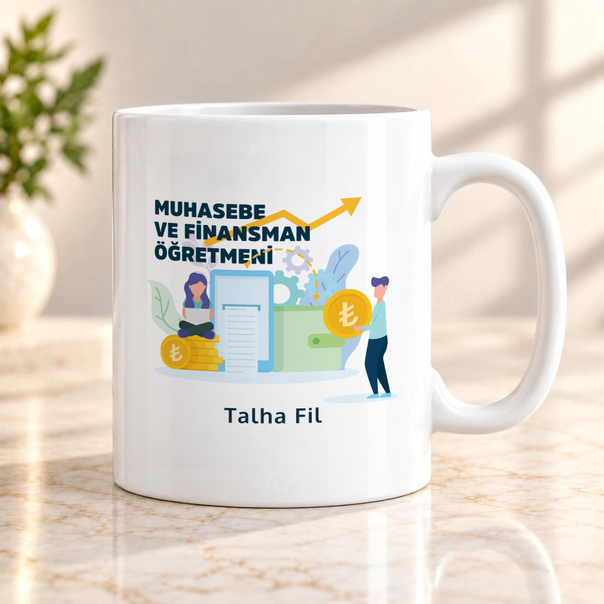 Muhasebe ve Finansman Öğretmeni isme özel Kupa Bardak birinci görünüm