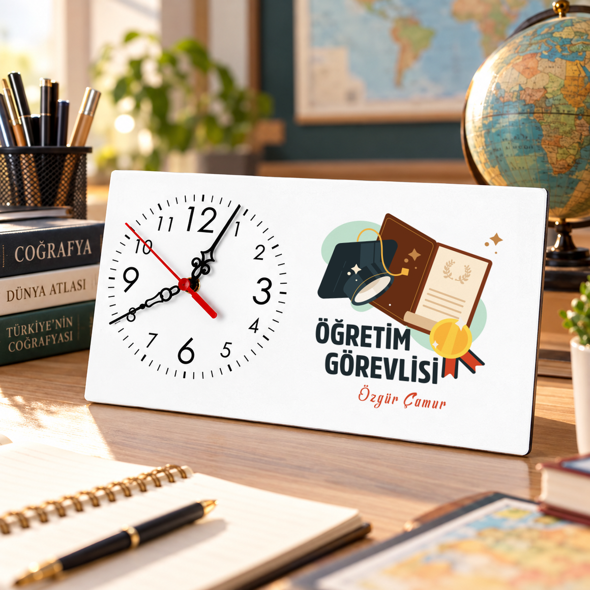 Öğretim Görevlisi isme özel Masa Saati ikinci görünüm