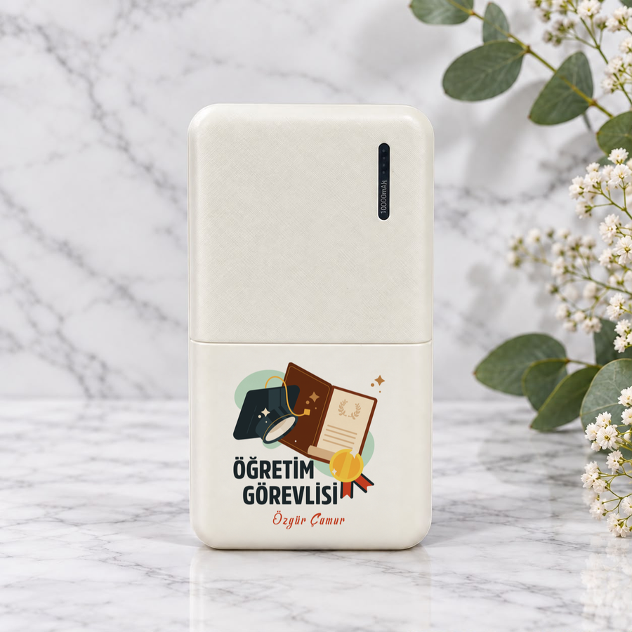 Öğretim Görevlisine İsme Özel Powerbank