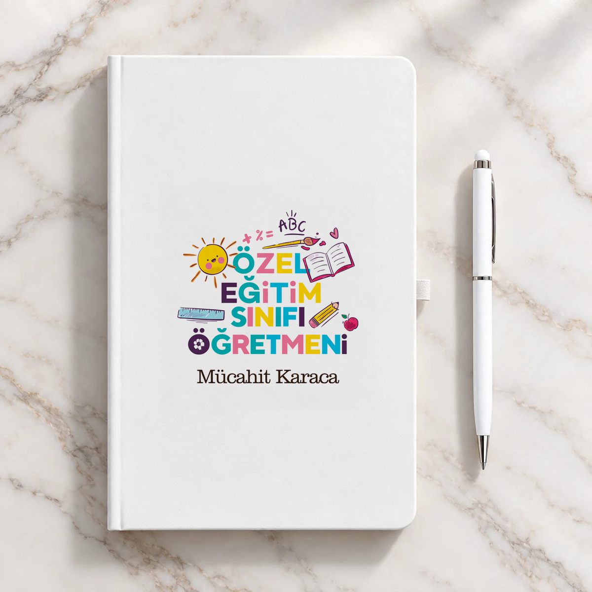 Özel Eğitim Öğretmeni isme özel Defter Kalem Seti ikinci görünüm