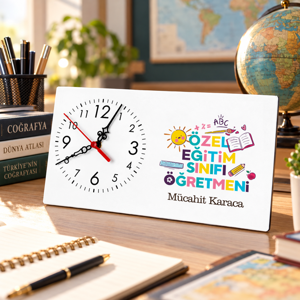 Özel Eğitim Öğretmeni isme özel Masa Saati ikinci görünüm