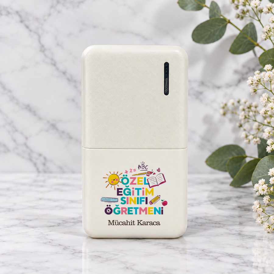 Özel Eğitim Öğretmenine İsme Özel Powerbank