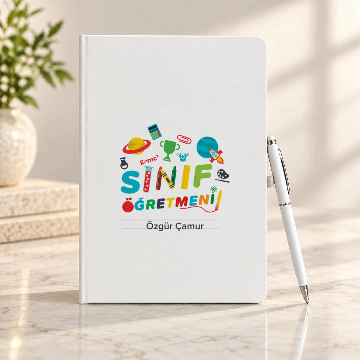 Sınıf Öğretmeni isme özel Defter Kalem Seti birinci görünüm