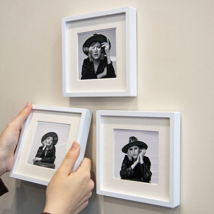 Yapışkanlı Sök Tak Paspartulu Fotoğraf Çerçevesi – 3’lü Set